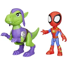 Spidey a jeho úžasní přátelé: Pók a Goblin Dino-Síť Akční figurka Sada - Hasbro obrázek 2