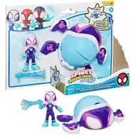 Spidey a jeho úžasní přátelé: figurky a měnící barvu vozidla Waterwebs – Ghost Turtle – Hasbro