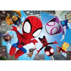 Spidey a jeho úžasní přátelé v akci 104dílné maxi supercolor puzzle - Clementoni obrázek 2