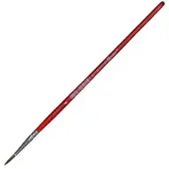 Spirit: Červený dřevěný štětec s ostrým koncem velikosti 4, 1 kus