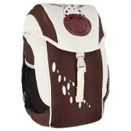 Spirit: Hnědo-bílý anatomický batoh do školky 21x15x34cm