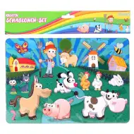 Spirit: Kreativní plastová šablona pro kreslení zvířat z farmy