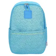 Spirit: Mřížkový lehký modrý vzorovaný školní batoh, batoh 43x28x13cm