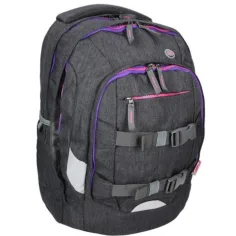 Spirit: Urban černo-fialový ergonomický školní batoh obrázek 2