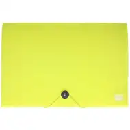 Spirit: Pořadač na dokumenty A4 s 12 kapsami neonově žlutý