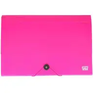 Spirit: Pořadač na dokumenty A4 s 12 přihrádkami, neonově růžový