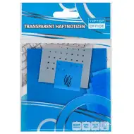 Spirit: Průhledná modrá samolepicí záložka 75x75mm