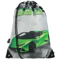 Spirit: Racer Monster zelený sportovní auto vzorovaný tělocvičný vak, sportovní vak 33x47cm