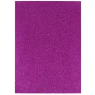 Spirit: Samolepící třpytivá dekorační pěnová deska v barvě fialové A4 1ks