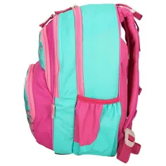 Spirit: Školní taška s ergonomickým designem a vzorem sovy v růžovo-tyrkysové barvě, batoh 40x20x18 cm. obrázek 4