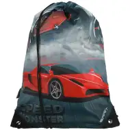 Spirit: Speed Monster červený sportovní vůz vzorovaný tělocvičný vak, sportovní vak 33x47cm