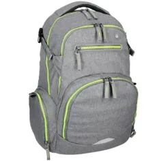 Spirit: Stinger stříbrně šedý prémiový ergonomický školní batoh obrázek 3