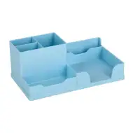 Spirit: Stolní vícekomorový stojan na psací potřeby pastelově modrý