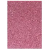 Spirit: Třpytivá dekorační pěnová guma růžová A4 1ks