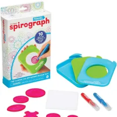 Spirograf: Cestovní spirograf s úložným prostorem v kompaktní velikosti, sada 10 ks obrázek 2