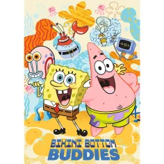 SpongeBob v kalhotách Nejlepší přátelé z Bikini Bottom 1000dílné prémiové plus kvalitní puzzle - Trefl obrázek 2