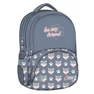 St.Right Buďte mými přáteli školní batoh s motivem pejska 17"