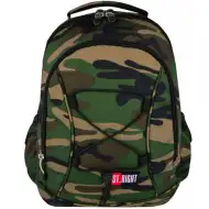 St.Right Moro dvoukomorový školní batoh s terénním vzorem, batoh.