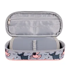 St.Right My Little Friends Grey York oválné pouzdro na tužky 23 cm obrázek 2