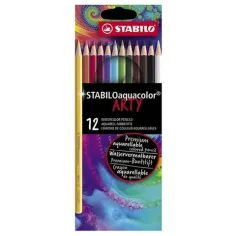 Stabilo: ARTY Aquacolor barevné tužky sada 12 kusů