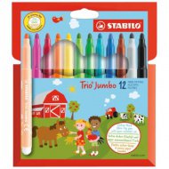 Stabilo: Trio Jumbo 12ks barevná sada fixů