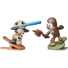 Star Wars Battle Bobblers Porgs vs Chewie figurka s klipsem - Hasbro obrázek 3