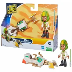 Star Wars: Dobrodružství mladého Jediho - Sada figurky Kai Brightstar s vozíkem 7,5 cm - Hasbro obrázek 2