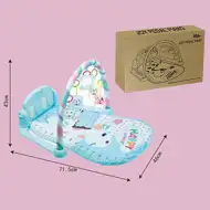 Šťastná žirafa na modré hrací podložce se světlem a zvukem