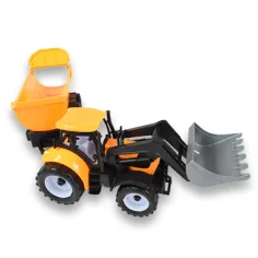 Stavební náklaďák: Bagr traktor pracovní stroj s přívěsem 45cm obrázek 4