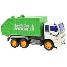Construction Truck: Popelářské auto se setrvačníkovým pohonem 19 cm obrázek 2