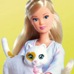 Steffi Love: Blondýnka Steffi panenka s kočičkami a doplňky 29cm - Simba Toys obrázek 3