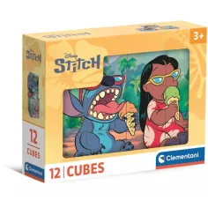 Stitch 12dílné pohádkové kostky - Clementoni
