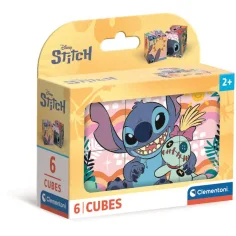 Stitch 6dílná sada pohádkových kostek - Clementoni