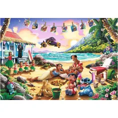 Stitch na pláži 1000dílné prémiové plus puzzle - Trefl obrázek 2