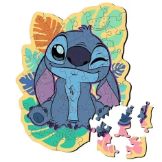 Stitchův tropický dobrodružný 50dílný dřevěný puzzle - Trefl obrázek 2