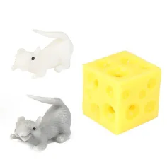 Stretchy Cheese skrývající se myš ve dvou variantách 1ks obrázek 2