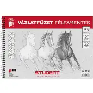 Student Spirálový skicák s polotuhými deskami B/5