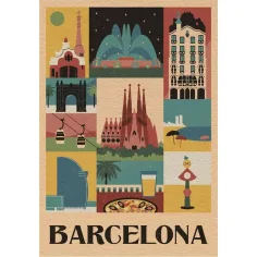 Styl ve městě Barcelona 1000dílné puzzle - Clementoni obrázek 2