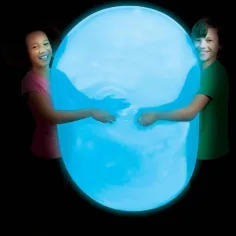 Super Glo Wubble svítící bublinový míč modré barvy 75 cm obrázek 2