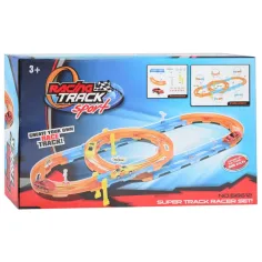 Super Track 24ks závodní dráha s spirálou a autem na zpětný chod 1/64 obrázek 2