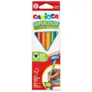 SuperColor trojúhelníkové 6ks maxi pastelky - Carioca