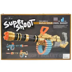 SuperShoot: Elektronický obří pěnový kulomet s náboji a baterií 70cm obrázek 11
