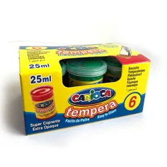 Světle zelená tempera v kelímku 6x35g - Carioca obrázek 2