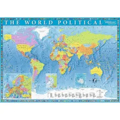 Světová politická mapa puzzle 2000 dílků - Trefl obrázek 2