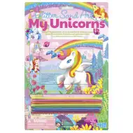 Třpytivá kreativní sada na výrobu obrázků z písku s jednorožcem