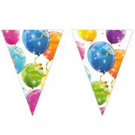 Třpytivé balónky trojúhelníková ozdobná vlajka