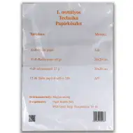 Technická papírová sada pro 1. třídu, 36 ks