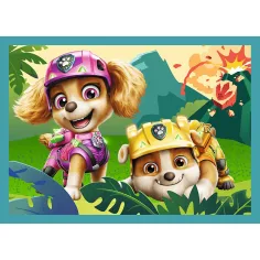 Paw Patrol dobrodružství na ostrově dinosaurů 4 v 1 puzzle set - Trefl obrázek 2