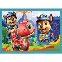Paw Patrol dobrodružství na ostrově dinosaurů 4 v 1 puzzle set - Trefl obrázek 3