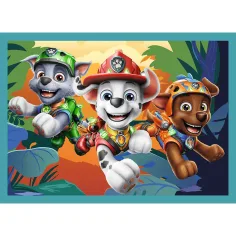 Paw Patrol dobrodružství na ostrově dinosaurů 4 v 1 puzzle set - Trefl obrázek 5